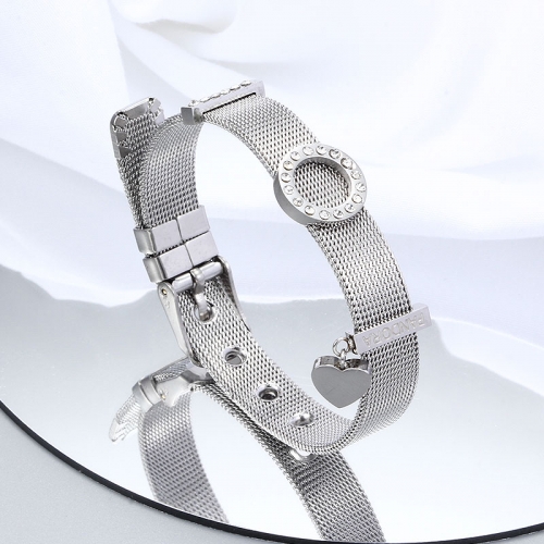 Steel Pandor*a Bracelet  ZH211007-TPDB002-S