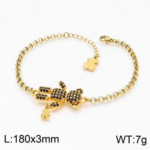 Stainless Steel Tou*s Bracelet SL-114G