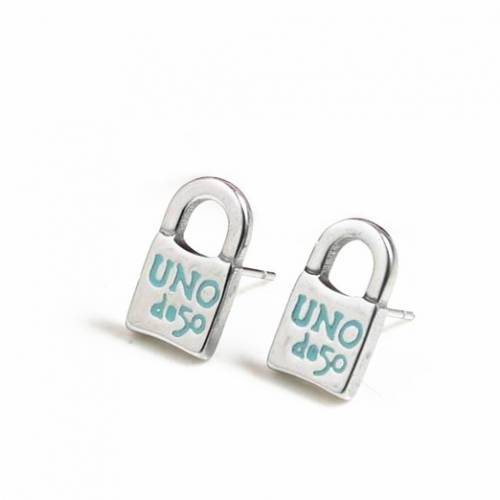 Stainless Steel UNO Earring TUNE0003-S-BL