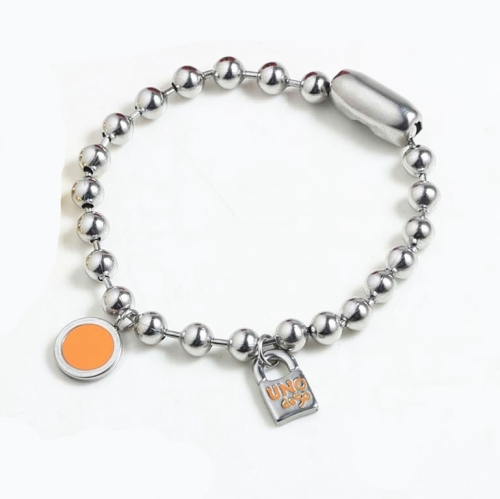 Stainless Steel UNO Bracelet TUNB8003-S-O