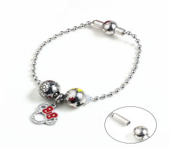 Stainless Steel Pandor*a Mickey Bracelet PDB8040-S