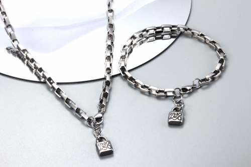 Stainless Steel Uno de 50 Jewelry Set ZH211019-S005