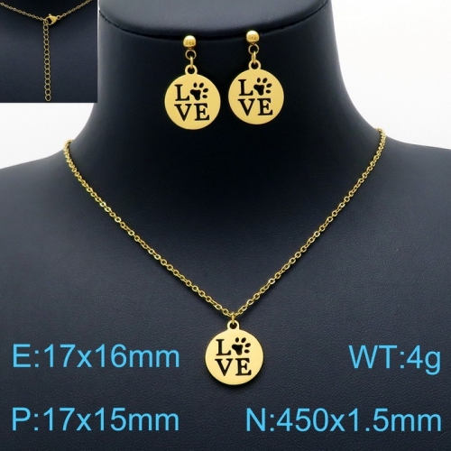 Stainless Steel Jewelry Set KS143437-Z