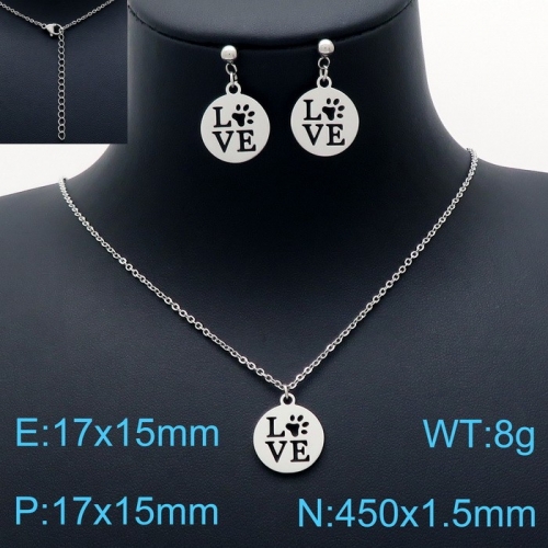 Stainless Steel Jewelry Set KS143438-Z