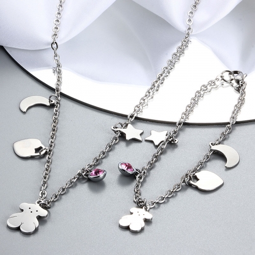 Stainless Steel Brand Jewelry Set ZH211103-TS002