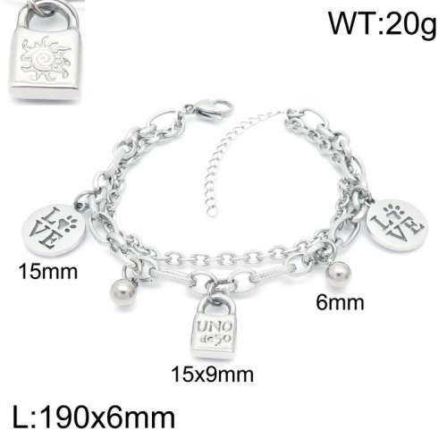 Steel UNO Bracelet KB151950-Z16