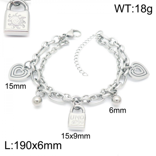 Steel UNO Bracelet KB151948-Z16