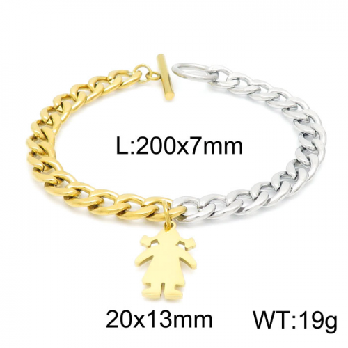 Steel Niños y niñas Bracelet KB151489-Z10