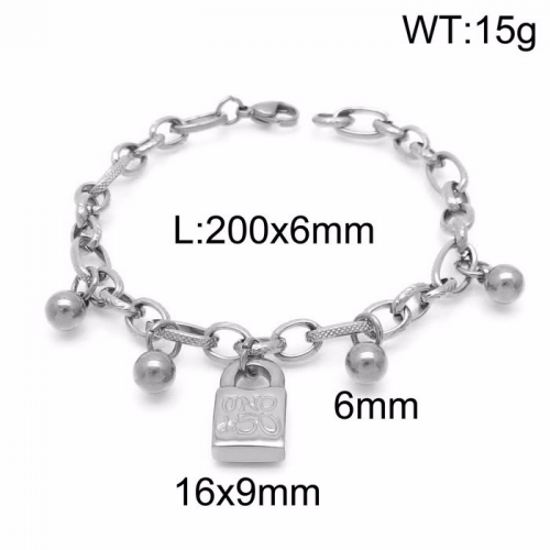 Steel UNO Bracelet KB149194-Z14