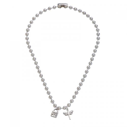 Stainless Steel Uno Necklace UNTZ1031-12N