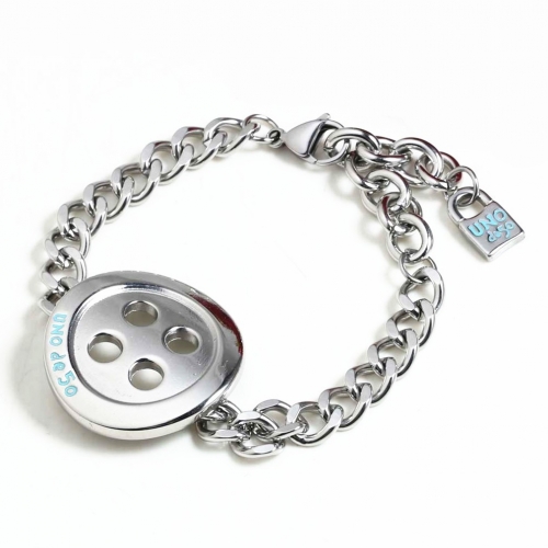 Stainless Steel Uno Bracelet  TUNB0024-S-BL