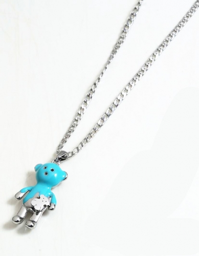 Steel Tou*s Necklace PCN2269-S-BL