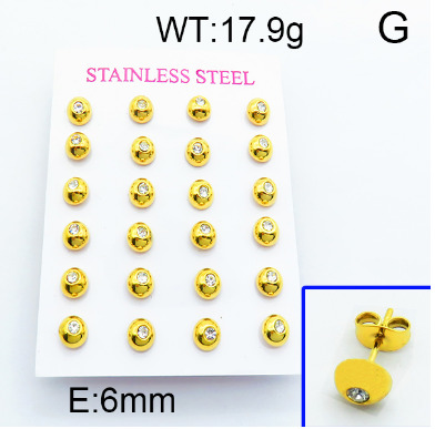 Stainless Steel 1 dozen Earring 1631253545(1)