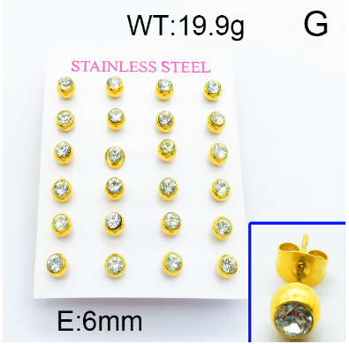 Stainless Steel 1 dozen Earring 1631253708(1)