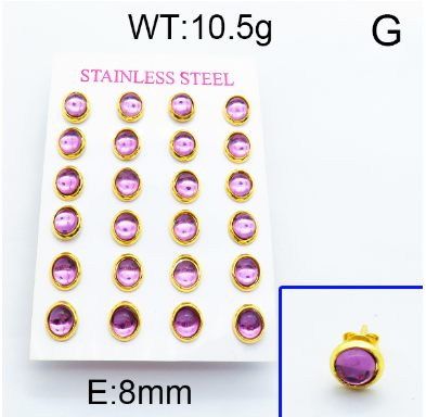 Stainless Steel 1 dozen Earring 1631248013(1)