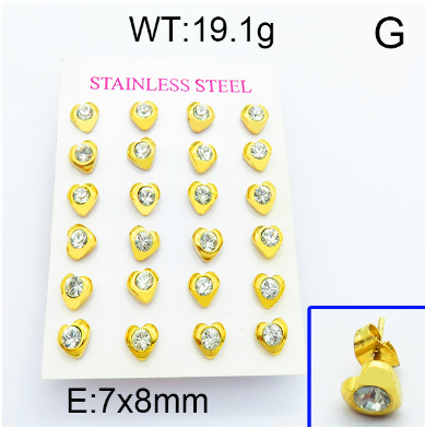 Stainless Steel 1 dozen Earring 1631248205(1)