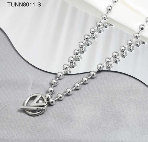 Stainless Steel Uno Necklace CAT210214-TUNN8011-S