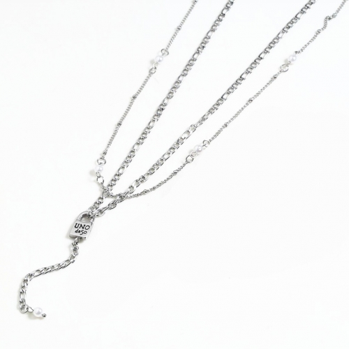 Stainless Steel UNO Necklace TUNN0015-S