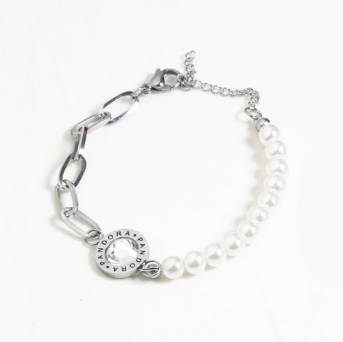 Stainless Steel Pandor*s Bracelet TPDB0022-S-W