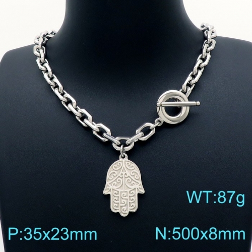 Stainless Steel Necklace KN202633-Z23