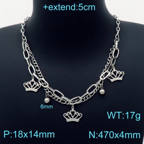 Stainless Steel Necklace KN203247-Z15