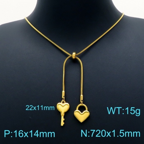 Stainless Steel Necklace KN202600-Z16