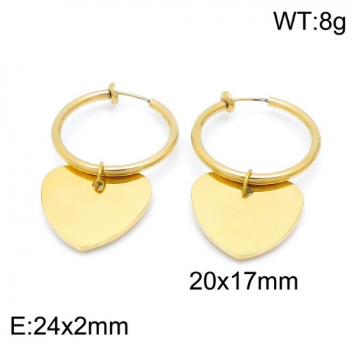 Stainless Steel Earring KE100752-Z12