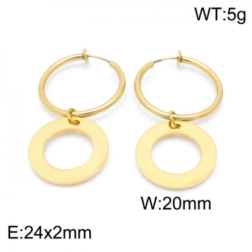 Stainless Steel Earring KE100744-Z12