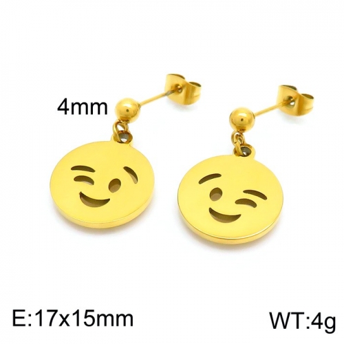 Stainless Steel Earring KE101258-Z10