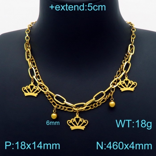 Stainless Steel Necklace KN203259-Z24