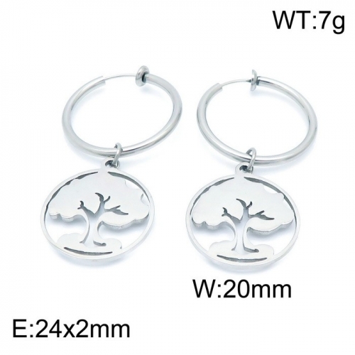 Stainless Steel Earring KE100741-Z9