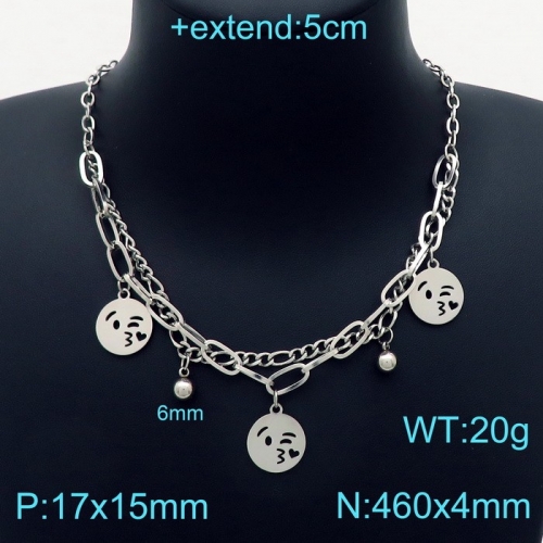 Stainless Steel Necklace KN203248-Z15