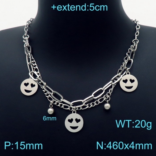 Stainless Steel Necklace KN203252-Z15