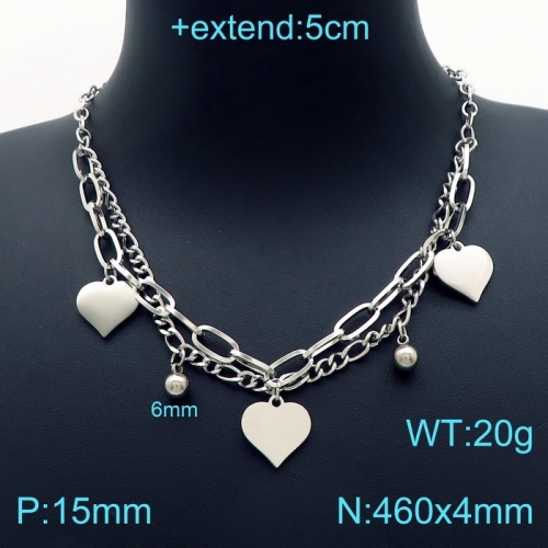 Stainless Steel Necklace KN203246-Z15