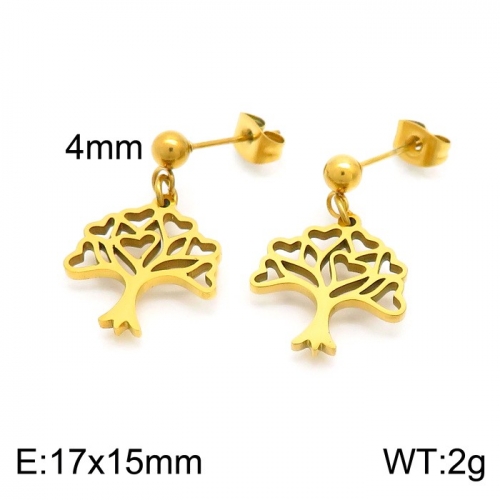 Stainless Steel Earring KE101246-Z10