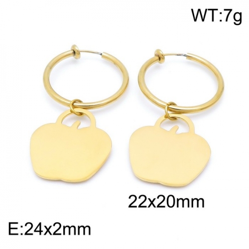 Stainless Steel Earring KE100756-Z12