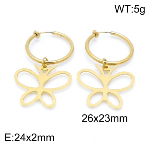 Stainless Steel Earring KE100754-Z12