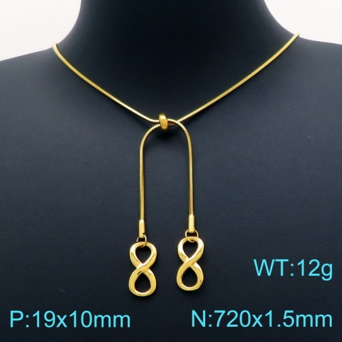 Stainless Steel Necklace KN202592-Z16