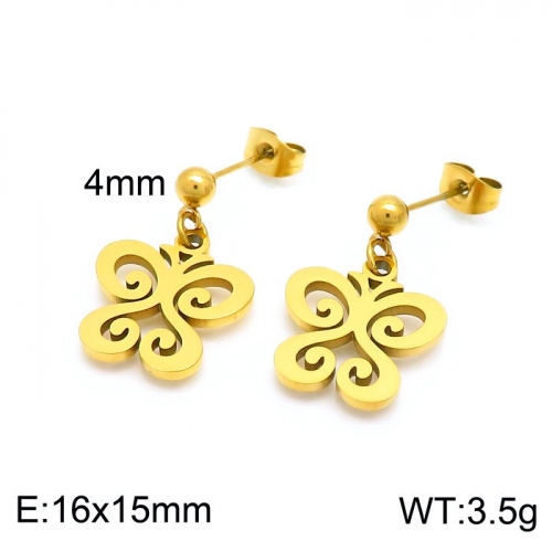 Stainless Steel Earring KE101257-Z10