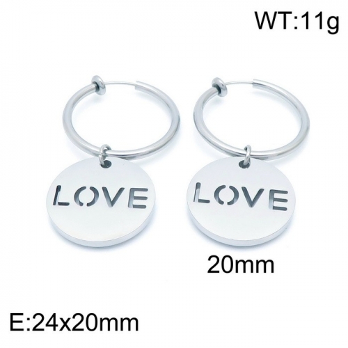 Stainless Steel Earring KE100762-Z9