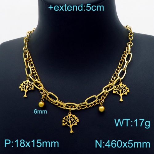 Stainless Steel Necklace KN203263-Z24