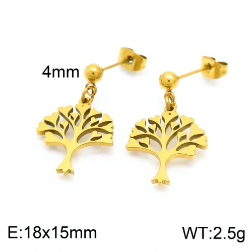 Stainless Steel Earring KE101256-Z10