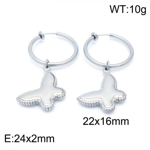 Stainless Steel Earring KE100757-Z9