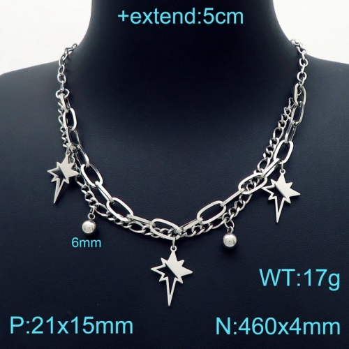 Stainless Steel Necklace KN203254-Z15