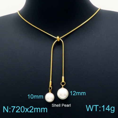 Stainless Steel Necklace KN202584-Z16