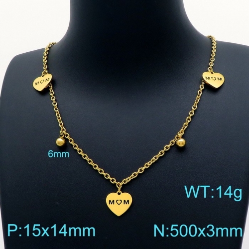 Stainless Steel Necklace KN202614-Z15