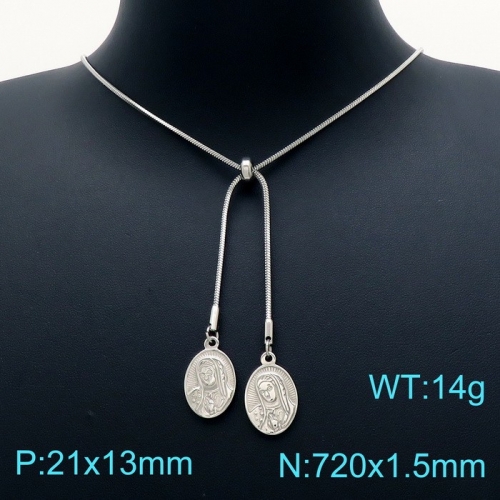 Stainless Steel Necklace KN202597-Z12