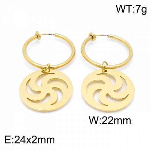 Stainless Steel Earring KE100748-Z12