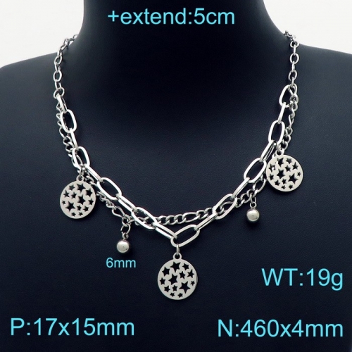 Stainless Steel Necklace KN203249-Z15