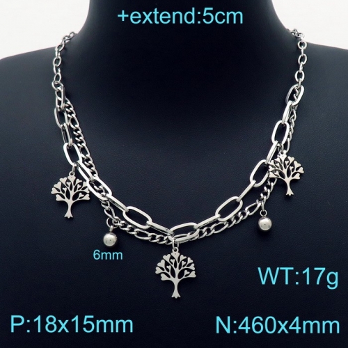 Stainless Steel Necklace KN203251-Z15